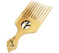 TOVINANNA Peine Plano para Cabello Rizado y Afro, Plástico Resistente, Púas Anchas para Desenredar sin Tirones, Herramienta de Peluquería Ergonómica para Uso en Casa y Salón Profesional