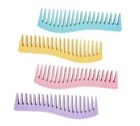 TOVINANNA Peine Práctico de Plástico 4 Unidades Tamaño Mediano para Cabello Unisex Multifunción Peluquería Colores Surtidos Uso Profesional