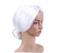 TOVINANNA Peluca De Anciana Peluca De Abuela Disfraz De Señora Santa Accesorio De Navidad