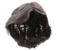 TOVINANNA Peluca Sintética para Hombre Gris Plateado Corta Raya en Ángulo Resistente al Calor para Cosplay y Disfraces de Halloween Aspecto Natural y Cómoda para Uso Prolongado