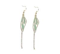 TOVINANNA Pendientes Largos Borlas De Alas De Elegantes Pendientes Colgantes Para Mujer Joyería Orejas Para Eventos Formales