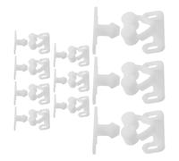 TOVINANNA Pestillos de Rodillo de Plástico para Armarios 10 Unidades Placa Trasera Cierre Silencioso y Resistente para Puertas de Muebles Barcos Caravanas y Uso Doméstico