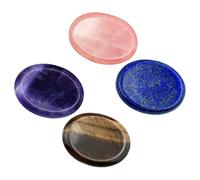 TOVINANNA Piedras del Pulgar Tablas de Raspado y Herramientas de Masaje Gua Sha para Spa Piedras del Olvido Preocupaciones Colores Surtidos