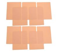 TOVINANNA Piel Sintética para Practicar Tatuajes 30 Piezas 14,5x18 Cm Piel de Silicona Reutilizable Doble Cara para Sombreado y Delineado Kit de Práctica Profesional y Portátil