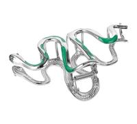 TOVINANNA Pinza de Garra Cabello Mandíbula Grande, Clip Decorativo de Metal para Mujeres, Tamaño Mediano, para Cabello Grueso, Uso Diario y Viaje, Accesorio Diseño Serpiente Flexible
