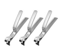 TOVINANNA Pinzas de Acero Inoxidable Resistentes al Calor para Platos Calientes, Juego de 3 Piezas, Multiusos para Ollas y Microondas en Cocina Segura