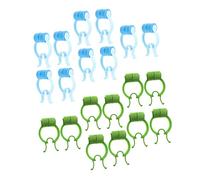 TOVINANNA Pinzas Nasales Para Detener Hemorragias 20 Piezas Azul y Verde Clips Para Tapón Nasal Fijación Cómoda Antideslizante Uso Doméstico y Respiración