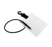 TOVINANNA Pizarra de Buceo Delgada y Resistente al Agua con Lápiz, Placa de Escritura Subacuática Liviana para Notas y Comunicación en Deportes Acuáticos y Equipo de Buceo