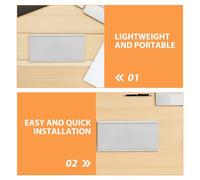 TOVINANNA Placa de Aluminio 12X24 CM para Oficina Soporte Adhesivo y Diseño para Colgar, Placa Identificativa para Sala de Reuniones y Espacios Laborales