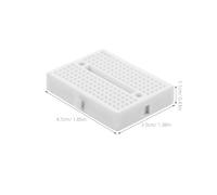 TOVINANNA Placa de Pruebas de Soldadura Mini 5 Piezas Blanca Tablero de Circuito de Bricolaje Perforado Compacto para Proyectos Electrónicos y Experimentos Educativos