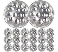 TOVINANNA Platos para Caracoles Servir Mesa de Papel de 20 Resistentes a Altas Superficie Lisa para Barbacoa al Aire Libre