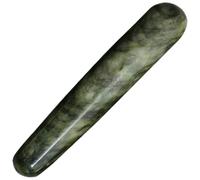TOVINANNA Pluma De Masaje De Jade Fénix Verde Herramienta De Acupresión Rostro Gua Sha De Pluma De Masaje Para Relajación Facial