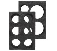 TOVINANNA Portavasos Paquete de 2 Piezas de Algodón Negro Soporte Práctico Antideslizante para Tazas de Café y Té para Bebidas Adecuado para Cafeterías Reutilizable