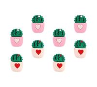 TOVINANNA Protector de Cable de Datos para Prevenir Daños y Enredos en Cables en Forma de Cactus Adorable Buena Durabilidad 8 Piezas de Funda de PVC