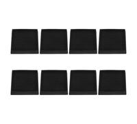 TOVINANNA Protectores Antideslizantes Cuadrados para Patas de Muebles 8 Piezas Copas de Goma Negras de 84 CM Almohadillas para Proteger Suelos y Evitar Rayones en Madera Baldosas y