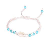 TOVINANNA Pulsera Tejida a Mano de Conchas de Color Claro para Mujer, Pack de 2 Piezas, Diseño Elegante y Decoración de Joyería para Cumpleaños y Publicidad