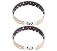 TOVINANNA Pulseras Elásticas Versículos Bíblicos Cristianos 2 Piezas Negras Gris Pulseras Motivadoras para Hombres y Mujeres Accesorio Portátil para Uso Diario y Eventos Religiosos
