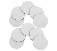 TOVINANNA Puntos Autoadhesivos Negros de Gancho para Parches Deportivos de Árbitro, 12 Unidades Redondas de 60 Mm, Cierres Reutilizables para Bricolaje, Compatibles Tela, Mochilas y Paredes