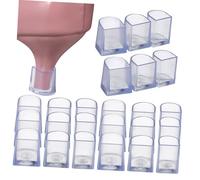TOVINANNA PVC para Zapatos de Tacón Elevado y Antideslizantes 12 Pares de Protectores de Talón y Antideslizantes, Ideales para Proteger Tacones en Césped y Lodo