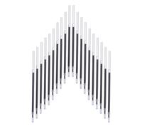 TOVINANNA Recambios de Tinta Negra para Bolígrafo 0,5 Mm, 200 Unidades Transparentes de Recarga Neutra, Recambios de Recarga Suave para Oficina y Material Escolar