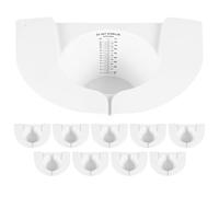 TOVINANNA Recogedor para Inodoro Femenino 800 Ml, 10 Piezas de Vasos para Muestras de Heces, Tapa para Orinal, Accesorio Seguro y Fácil de Usar para Recolección Sanitaria