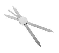 TOVINANNA Regla para Portátil Ajustable con Brújula Dorada Herramienta de Medición y Perfilado para Maquillaje y para Profesionales y Principiantes