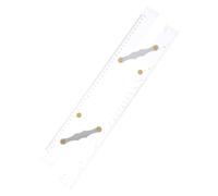 TOVINANNA Regla Paralela Náutica Acrílica Transparente 450 MM Herramienta de Trazado de Cartas Náuticas Resistente Rotura Regla de Dibujo Profesional para Navegación y Estudios Marinos