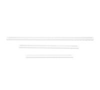 TOVINANNA Reglas Transparentes Superficie Lisa y Resistente de Acrílico Juego de 3 Herramienta Profesional para Dibujo Técnico para Diseñadores E
