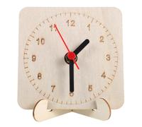 TOVINANNA Reloj de Madera Redondo para Manualidades DIY con Esfera y Agujas sin Decorar para Proyectos Creativos y Personalización