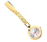 TOVINANNA Reloj Enfermera de Cuarzo Dorado con Clip Sencillo Reloj de Bolsillo Colgante para Personal Médico Diseño Duradero y Preciso para Auxiliar de Enfermería y Regalos Originales