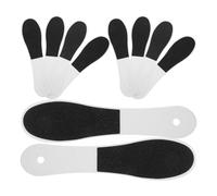 TOVINANNA Removedor de Callos para Pies Tecnología Avanzada de Molienda, Lima Exfoliante Doble Cara de Plástico Blanco para Cuidado y Masaje Plantar, Pack de 10 Unidades
