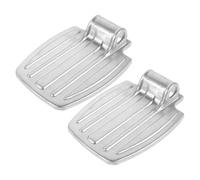 TOVINANNA Reposapiés para Sillas de Ruedas de Aleación Plata, Soporte Fuerte y Estable, Accesorio para Personas Discapacidad y Atletas,