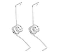 TOVINANNA Resortes en Forma de V para Pedal de Cubo de Fregona Muelles Metálicos Resistentes, 2 Piezas Plateadas para Mantenimiento de Trapeadores en Oficinas