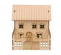 TOVINANNA Rompecabezas de Casa de Madera DIY Detalles Realistas, Modelo de Cabaña Rústica de Madera para Decoración y Construcción en Oficina o Estantería