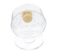 TOVINANNA Rueda Silenciosa para Hámster y Erizo de PVC con Base, Accesorio de Ejercicio y Decoración para Jaula en Casa o Tienda de Mascotas
