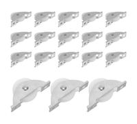 TOVINANNA Ruedas de Puerta Corredera de Nylon Silenciosas U Tipo Juego de 20 Piezas Rodamiento de Bolas para Puertas de Armarios y Ventanas Repuesto para Herrajes Uso Doméstico