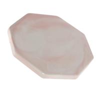 TOVINANNA Sello de Lacre Placa de Cerámica Octogonal Rosa, Resistente al Calor y Liberación de Pintura, Tablero Multifuncional para Manualidades y Sellado de Sobres, Posavasos para Uso