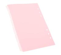 TOVINANNA Separadores de Página A5 de Polipropileno Rosa 6 Piezas Pestañas Separadoras para Cuadernos y Carpetas Organizador para Cuadernos Adecuado para Estudio y Oficina