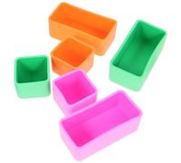 TOVINANNA Separadores de Silicona para Fiambrera 6 Piezas - Contenedores Multifuncionales para Alimentos Reutilizables Resistentes a Microondas y Lavavajillas Prácticos para Oficina