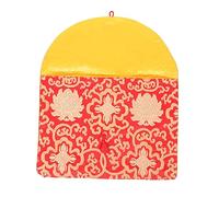 TOVINANNA Sobres A4 de Brocado de Seda Rojo con Nudo Chino, Bolsa para Textos Budistas, Tamaño A4, Elegante y Tradicional, Adecuado para Almacenamiento de Documentos y Escritos, Uso