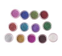 TOVINANNA Sombra de Ojos Polvo Paleta de Sombras Perladas Brillo 12 Cajas de Pigmentos Sueltos Colores Surtidos Maquillaje para Ojos Rostro y Cuerpo