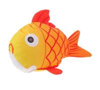 TOVINANNA Sombrero de Fiesta de Peluche Relleno Suave, Diseño Impreso de Pez Koi en Colores Vivos, Diadema de Animal Marino para Cosplay, Halloween y Fiestas Navideñas, Talla Única