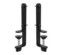 TOVINANNA Soporte Accesorio Adecuado para Forma de T de Hierro Negro Tablero Perforado Fijación Estable para Borde de Escritorio para Paneles de Mesa Gaming