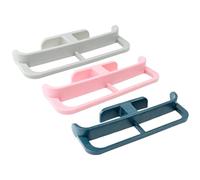 TOVINANNA Soporte Autoadhesivo para Zapatillas de Baño 3 Piezas sin Perforaciones, Perchero de Pared Multiusos Resistente, Colores Rosa, Verde y Gris, Adecuado para Organización en Baño