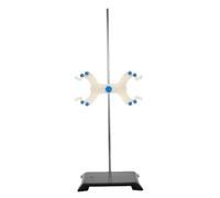 TOVINANNA Soporte de Laboratorio Ajustable para Bureta con Abrazadera de Tubo de Ensayo de Metal Resistente Soporte de Titulación con Pinza de Doble Cara para Experimentos Químicos y Uso