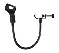 TOVINANNA Soporte de Micrófono para Escritorio con Brazo de Cuello de Cisne Flexible, Abrazadera Cuadrada Metálica Reforzada, Accesorio para Podcast y Grabación Profesional