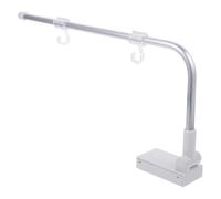 TOVINANNA Soporte Magnético para Señal de 8.16 Pulgadas, Base Magnética en L de 90 Grados, Barra Acrílica Transparente y Blanca, Expositor de Letreros para Tiendas y Comercios