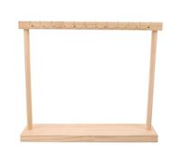 TOVINANNA Soporte Organizador para Collares y Joyas 24 Ganchos, Estante de Madera Maciza para Colgar en Armarios y Encimeras, Adecuado para Uso Diario