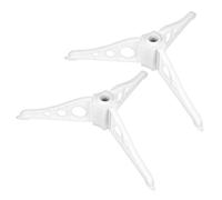 TOVINANNA Soporte para Árbol de Navidad 15 CM Blanco Base Estable de Plástico Resistente Paquete de 2 Unidades Adecuado para Árboles Artificiales y Decoración Navideña en Casa