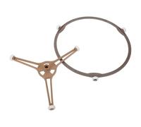 TOVINANNA Soporte para Plato Giratorio de Microondas y Rodillos Anillo de Hierro Accesorio Resistente para Rotación sin Esfuerzo para Bandeja de Horno Circular